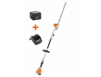 Taille haies sur perche HLA 56 Pack batterie AK 20 + chargeur AL 101 Stihl HA012000011 Bombe antirésine offerte