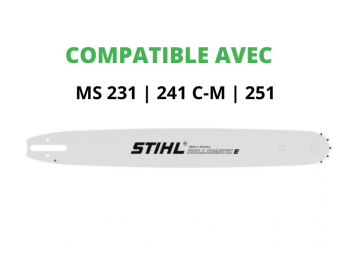Guide tronçonneuse 40 CM compatible STIHL type 3/8 1.6mm 60
