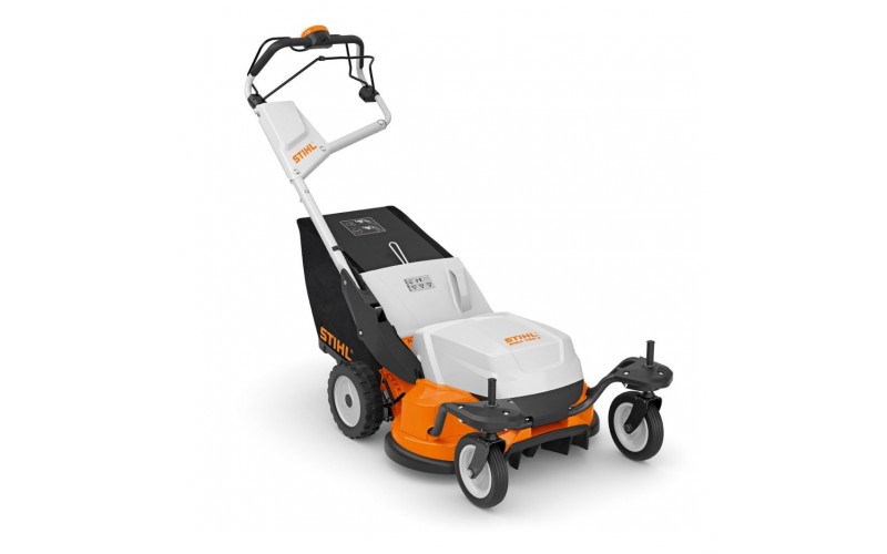 Tondeuse tractée à batterie RMA 765 V Stihl matériel machine batterie motoculture tonte pelouse espaces verts