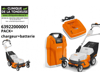 TONDEUSE TRACTEE A BATTERIE RMA 765 +AR3000L+AL500