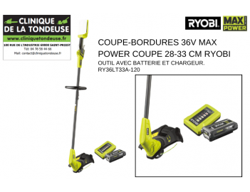 Référence RY36LT33A-120 COUPE-BORDURES 36V MAX POWER COUPE 28-33 CM RYOBI Clinique de la tondeuse pièces tondeuse