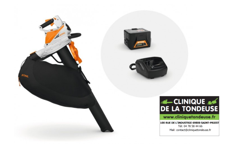 SHA 56 Souffleur aspirateur Pack batterie chargeur Stihl SA022000000 machine nettoyage extérieur maison espaces verts