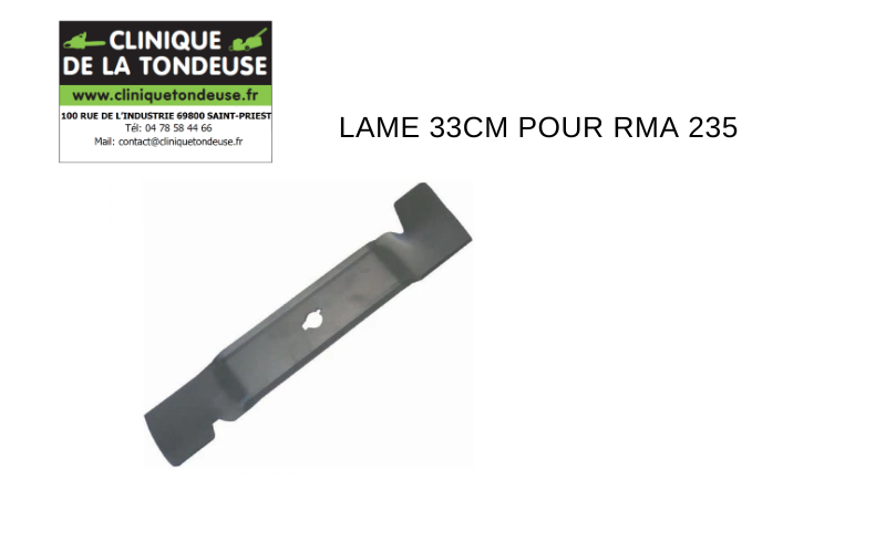 Lame 33cm pour tondeuse électrique RMA 235 Stihl 63117020110 accessoires tonte machine motoculture et espaces verts