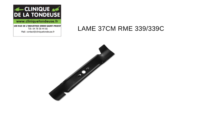 Lame 37cm pour tondeuse RME 339 RME 339C Stihl 63207020100 accessoires tonte tondeuse électrique machine motoculture