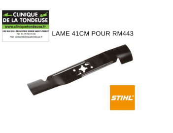 Lame 41 cm tondeuse RM 443 Stihl 63387020100 accessoires tonte - tous les accessoires tondeuses Stihl sont sur notre boutique