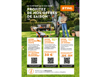 offre remboursement HSA 50 TAILLE-HAIES A BATTERIE